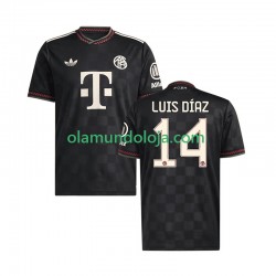 Camisola Bayern de Munique Luis Diaz 14 Homem Equipamento Terceiro 2025-2026 Manga Curta